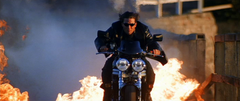 Tom Cruise stars as Ethan Hunt in MISSION: IMPOSSIBLE II (2000)